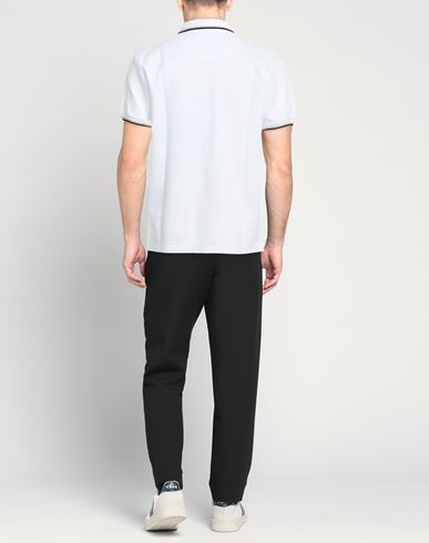 Man Polo shirt White Size L Cotton