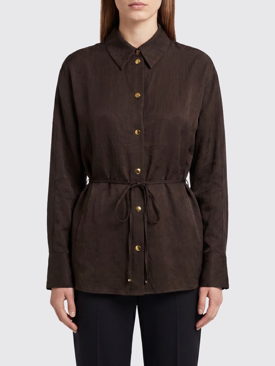 Shirt Woman color Brown