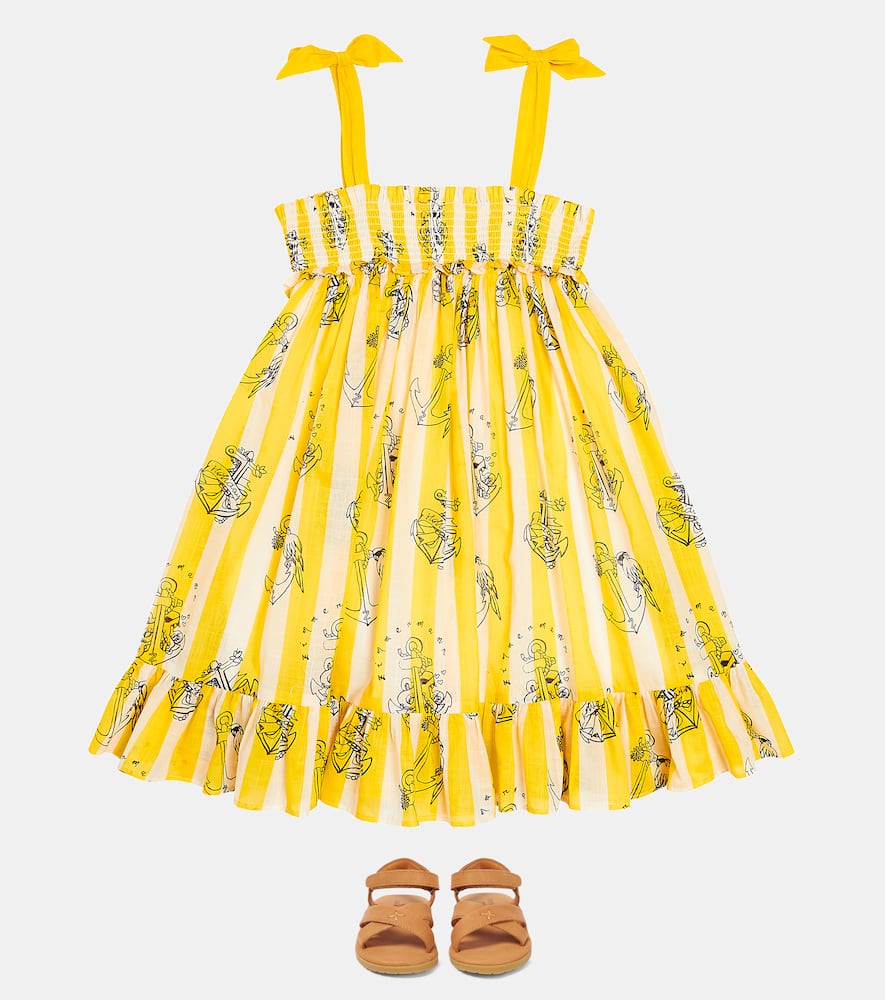 Zimmermann Kids Alight striped cotton dress