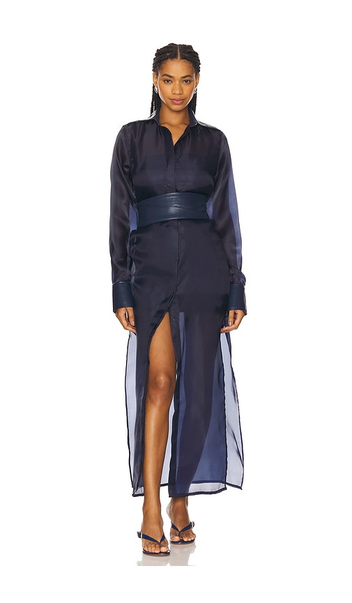 Mariandree Gaitan Aurora Dress in Navy.  XS. Also in L