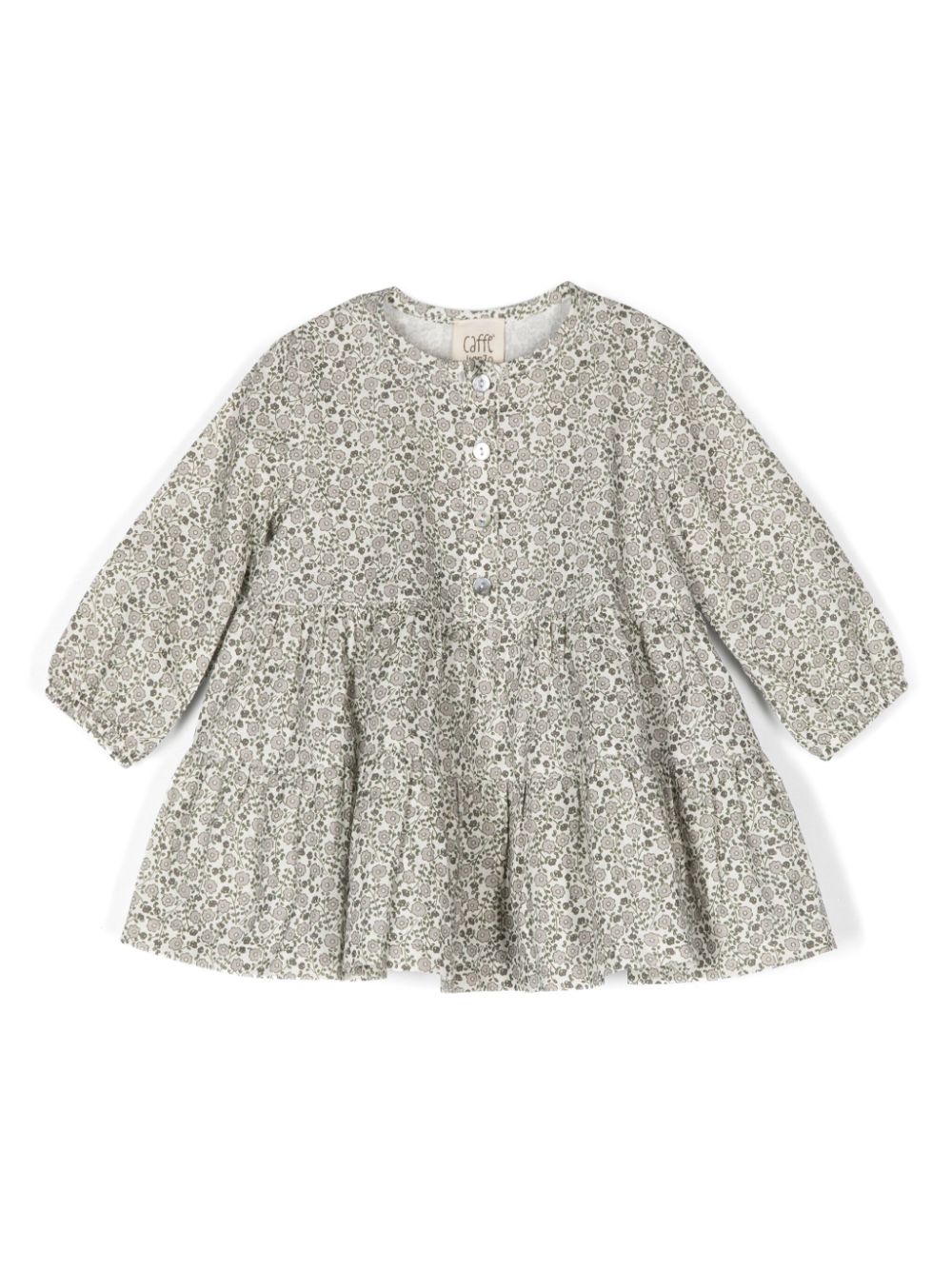 Floral-print dress - White