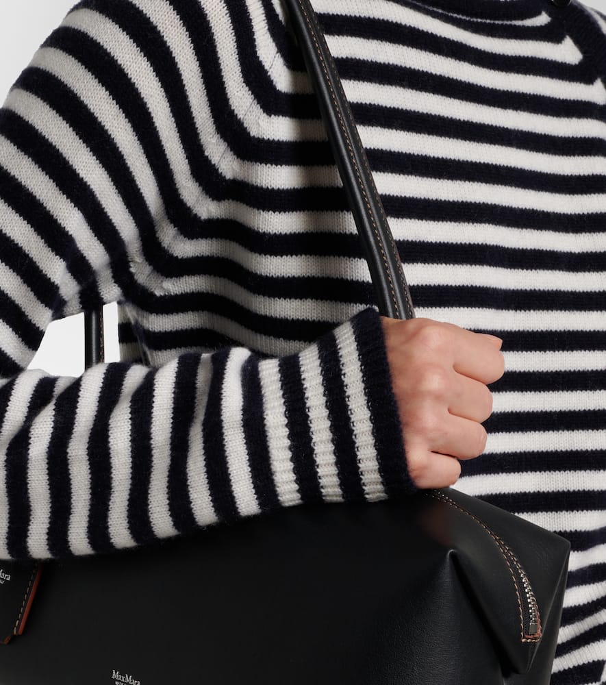 Paniere striped cashmere turtleneck top