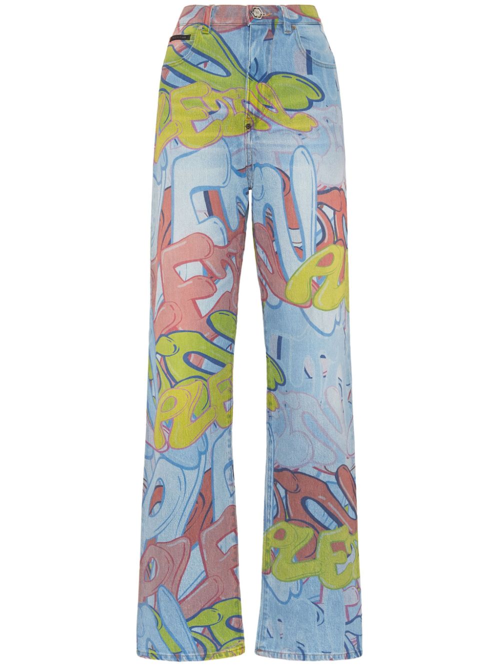 Palace Fit Bombing high-rise wide-leg jeans - Blue