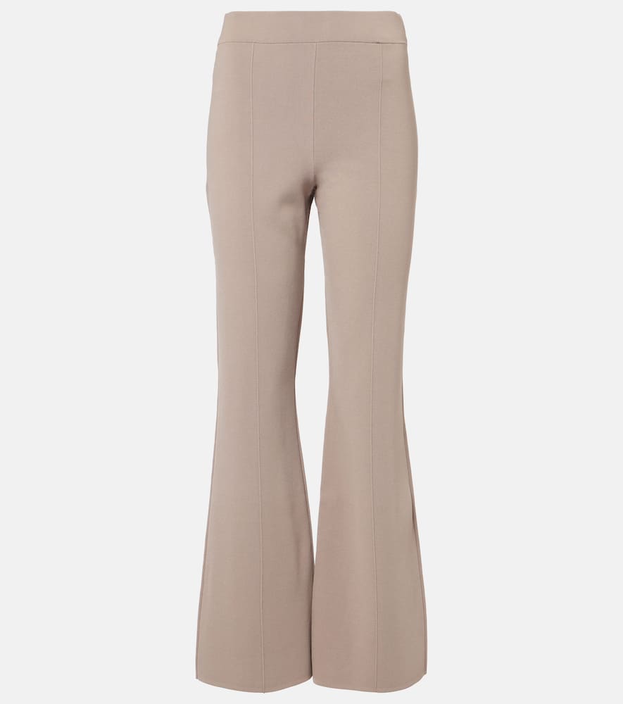 Milano high-rise wide-leg pants