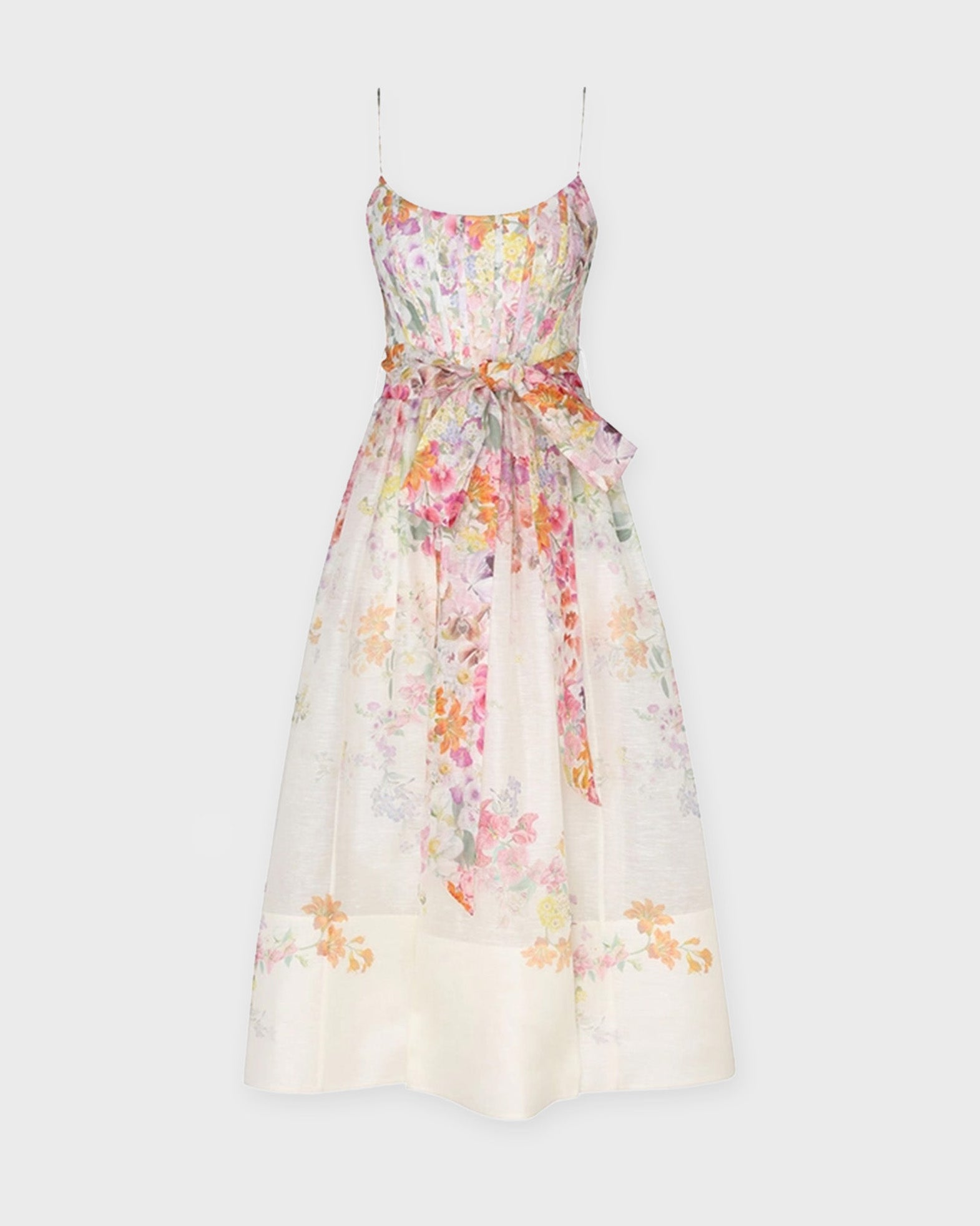 Zimmermann Dress Natura Corset Midi Pink 2