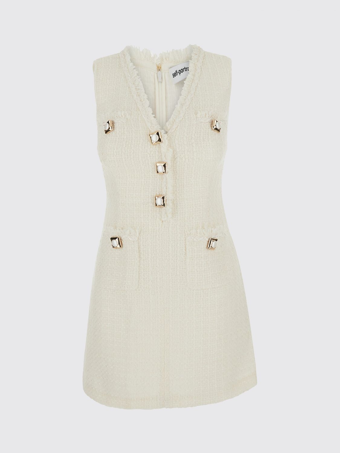 Dress Woman color Cream