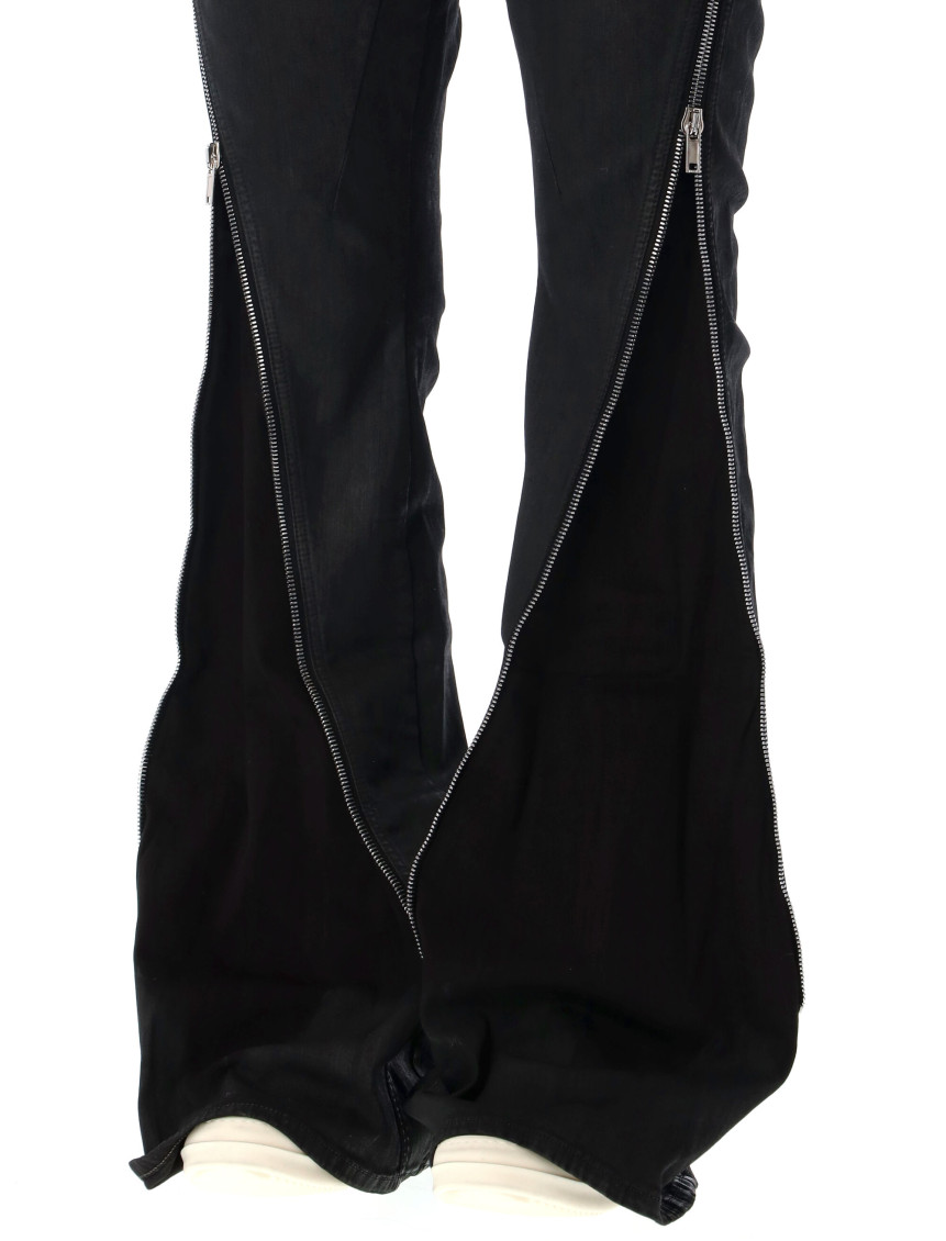 Black Zip-detail Slim-fit Jeans