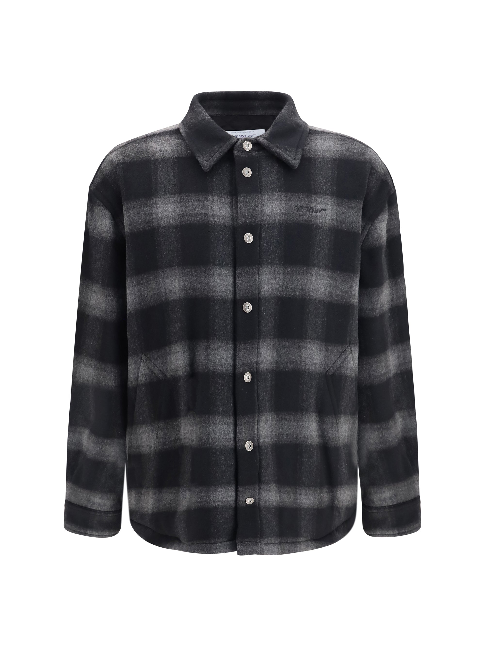 Padded Flannel Jacket — Black