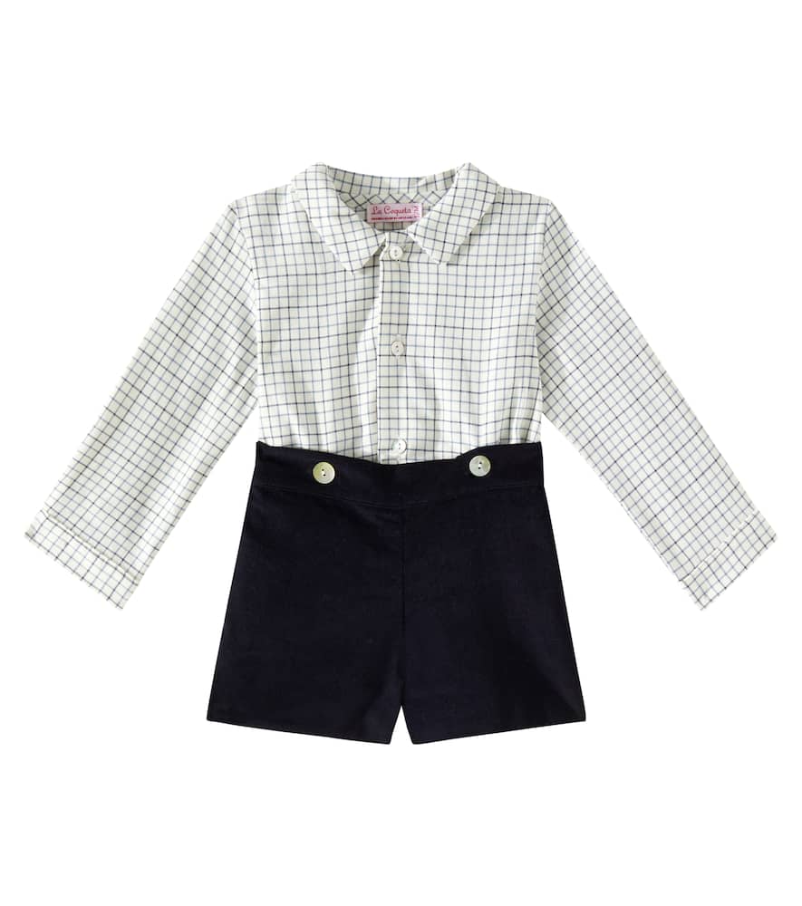 Baby Arlo cotton top and shorts set