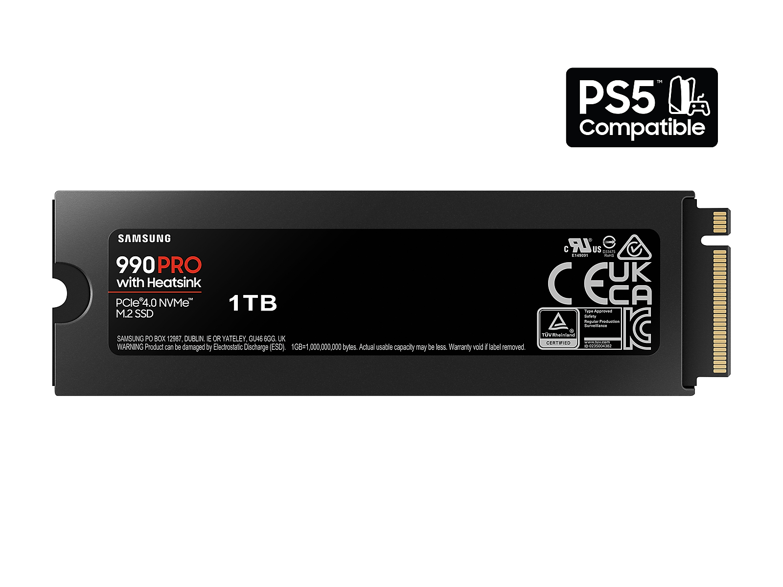990 PRO w/ Heatsink PCIe®4.0 NVMe™ SSD 1TB(MZ-V9P1T0CW)