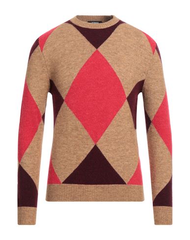 Man Sweater Camel Size 42 Polyamide, Acrylic, Alpaca wool, Wool, Elastane