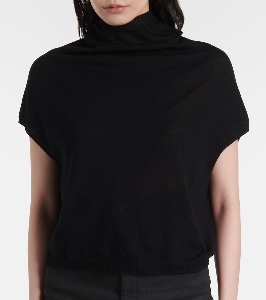 Wool turtleneck top