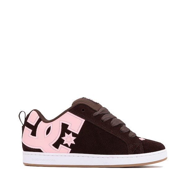 Womens DC Court Graffik Skate Shoe - Brown / Pink