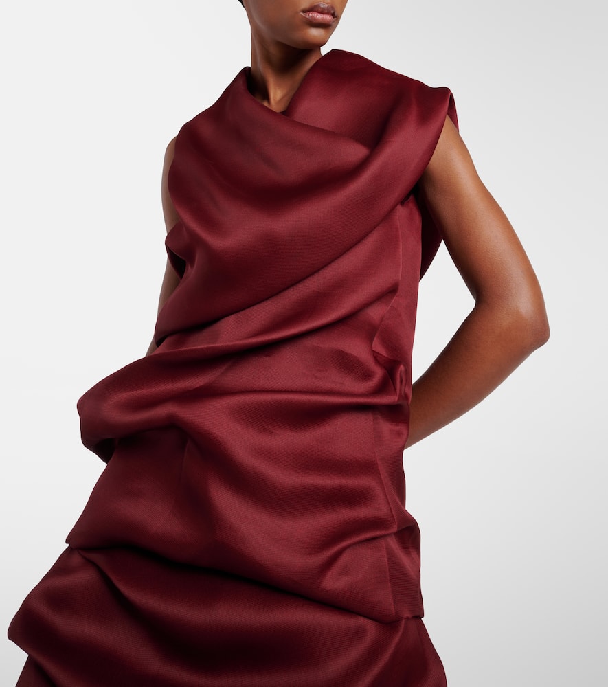 Luola draped silk top