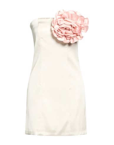 Woman Mini dress Ivory Size M Polyester
