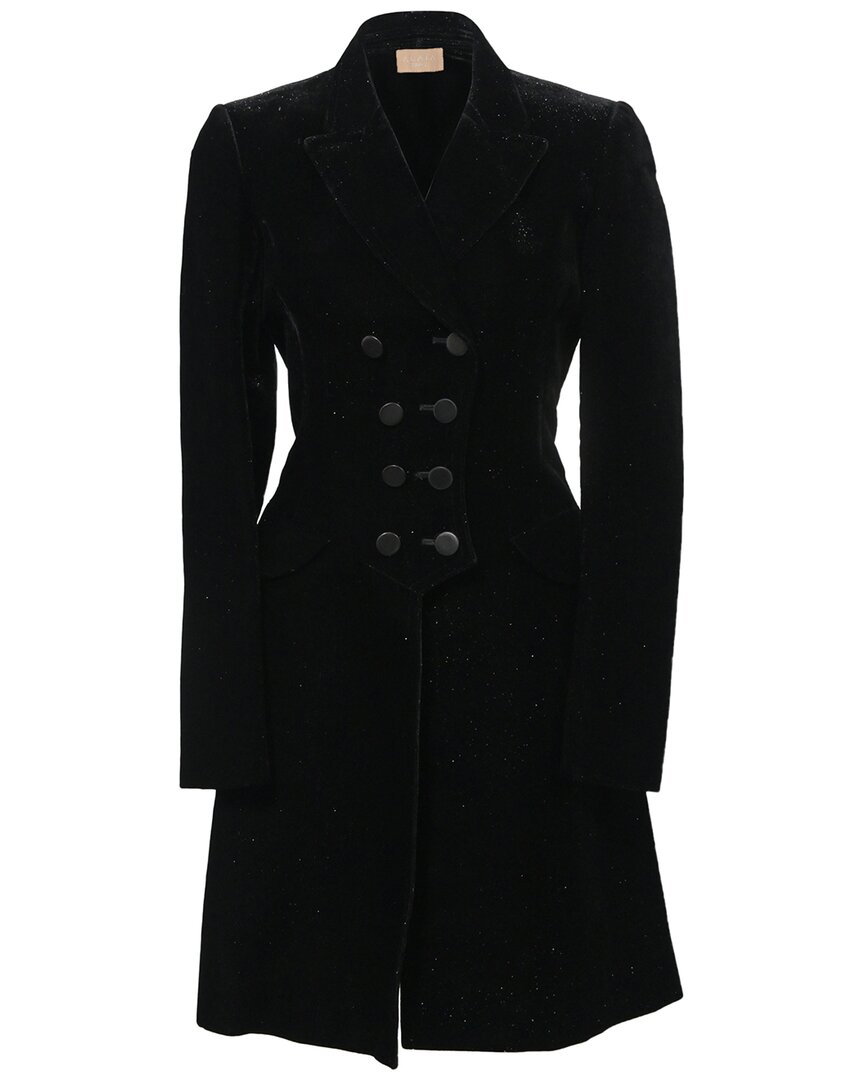 Alaïa Double-Breasted Glitter Coat (Authentic Pre-Loved)