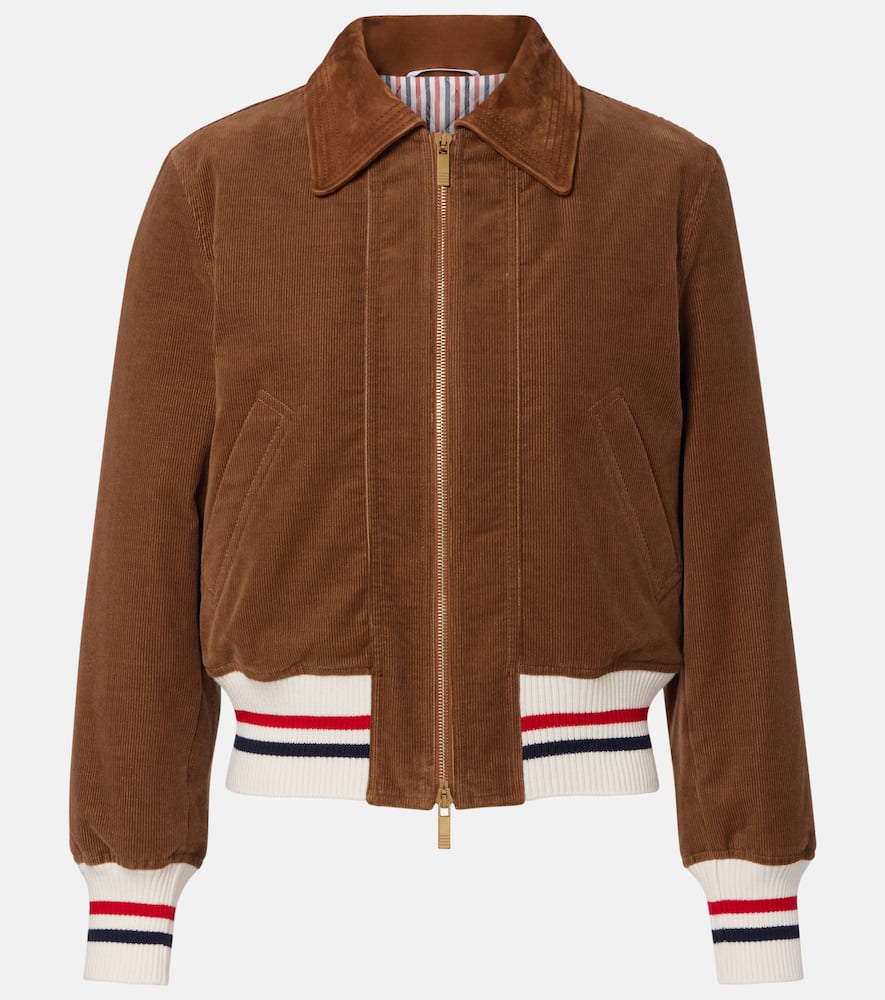 Wale cotton corduroy down jacket