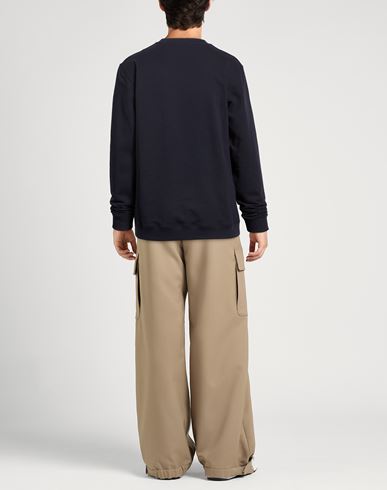 Man Sweatshirt Midnight blue Size M Cotton, Elastane