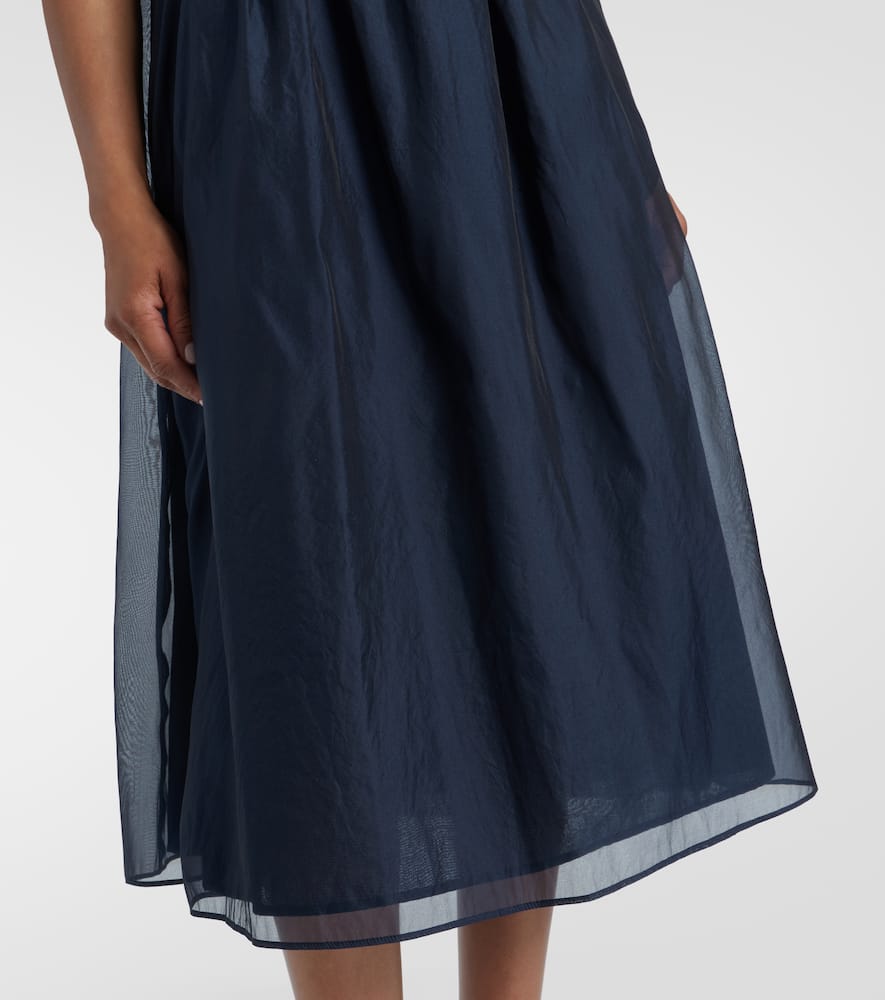 Fatoso silk-blend organza midi dress