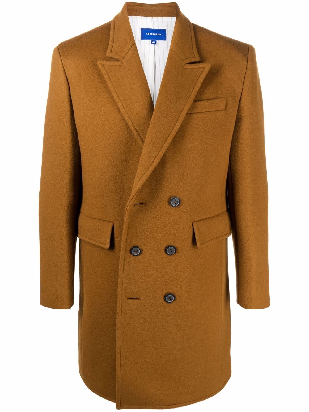 Double-breasted tailored coat - Brown