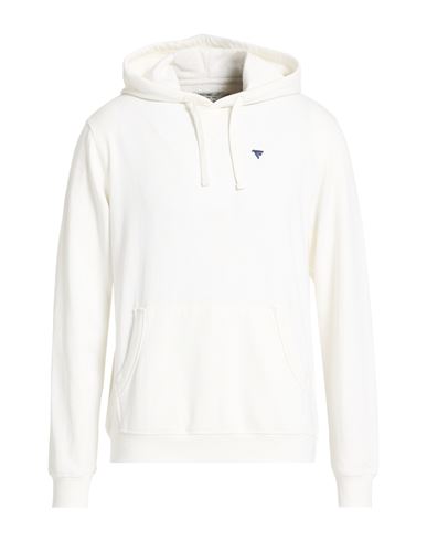 Man Sweatshirt White Size L Cotton, Polyester