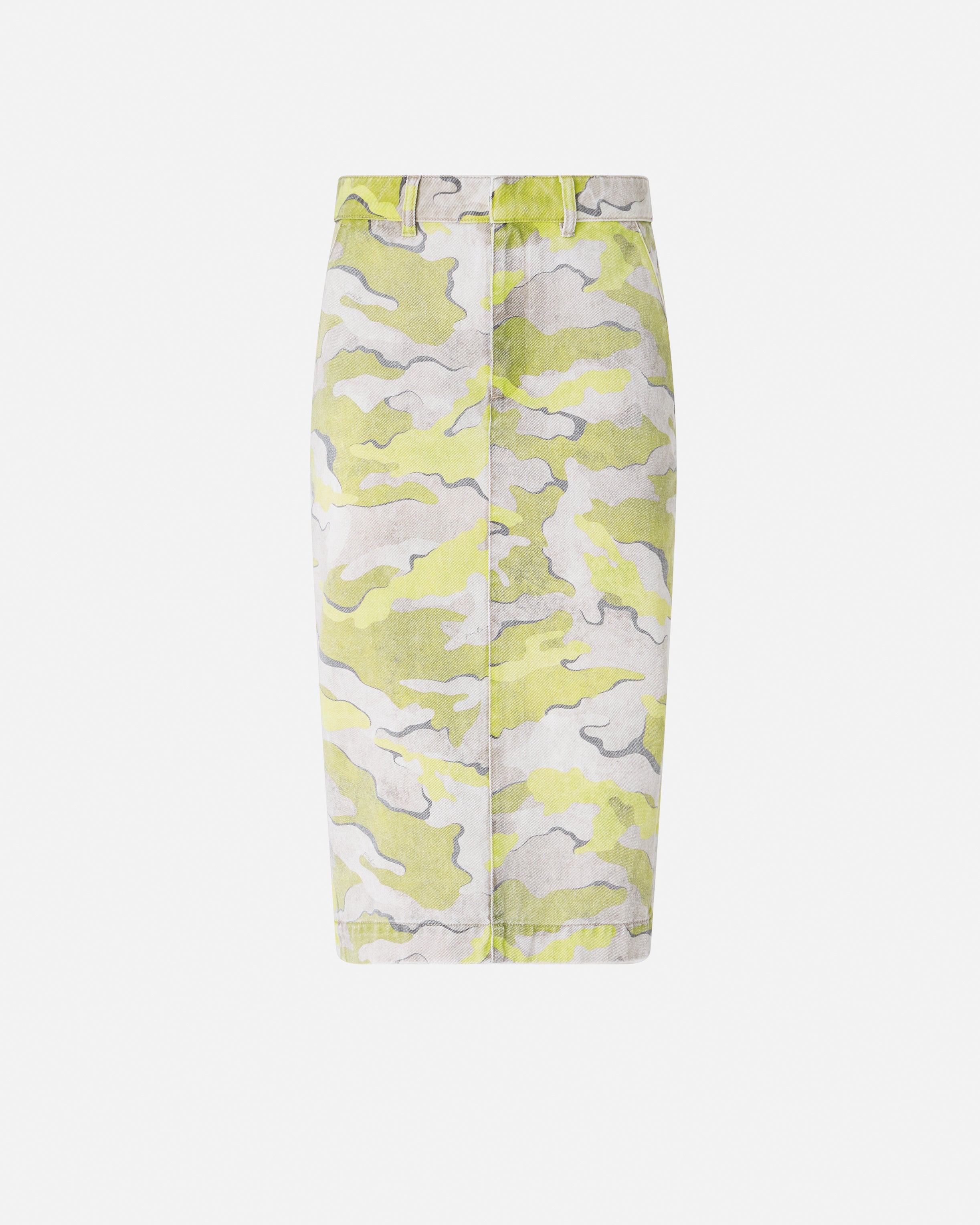 Camouflage calf-length skirt - 38