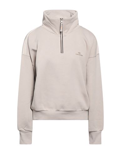 Woman Sweatshirt Light grey Size L Cotton, Polyester