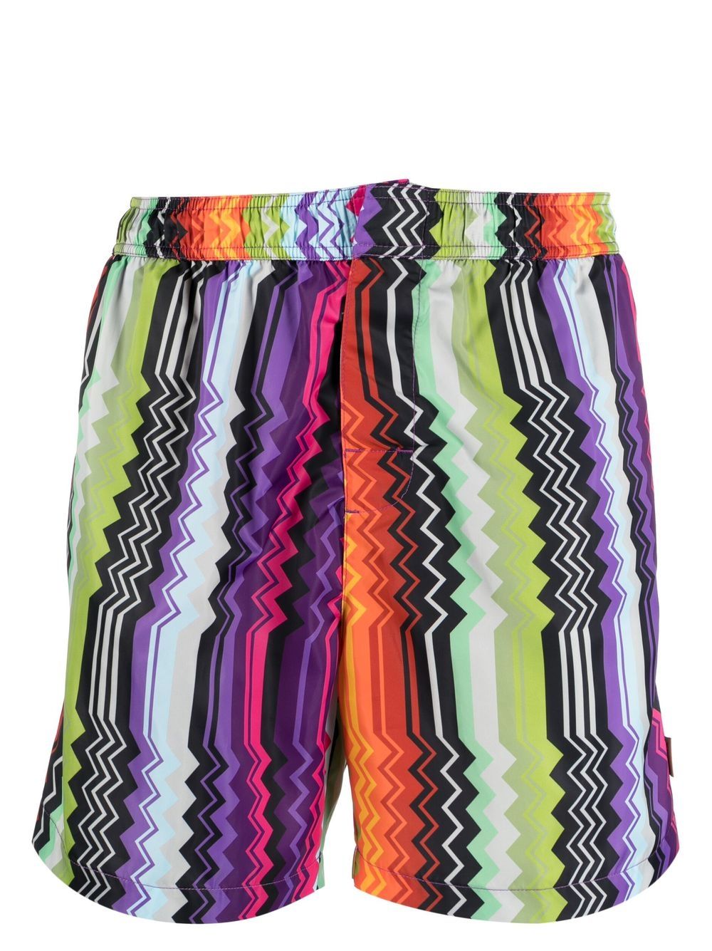 Abstract-print swim shorts - Blue
