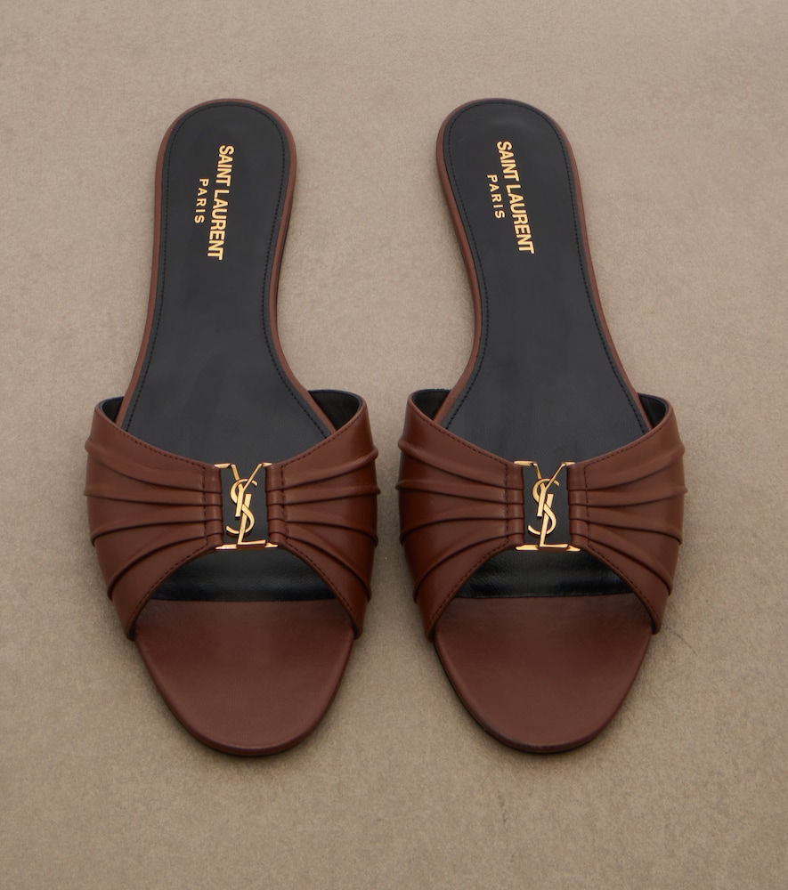 Babylone leather slides