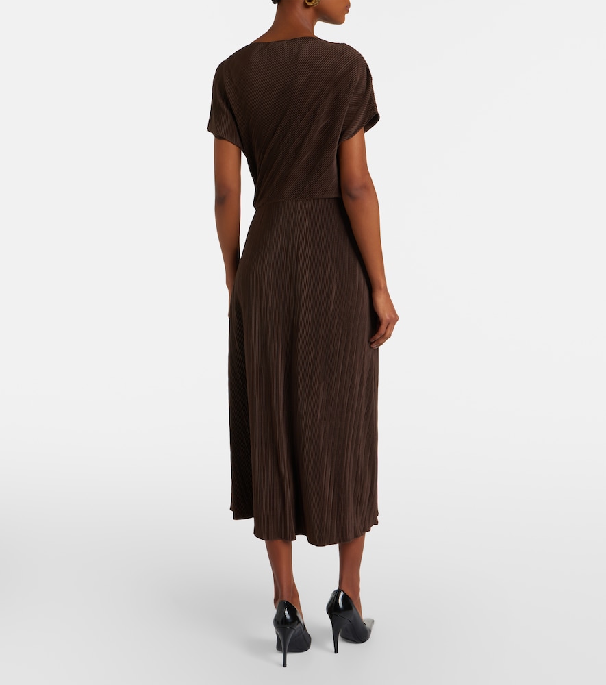 Pleated midi dress