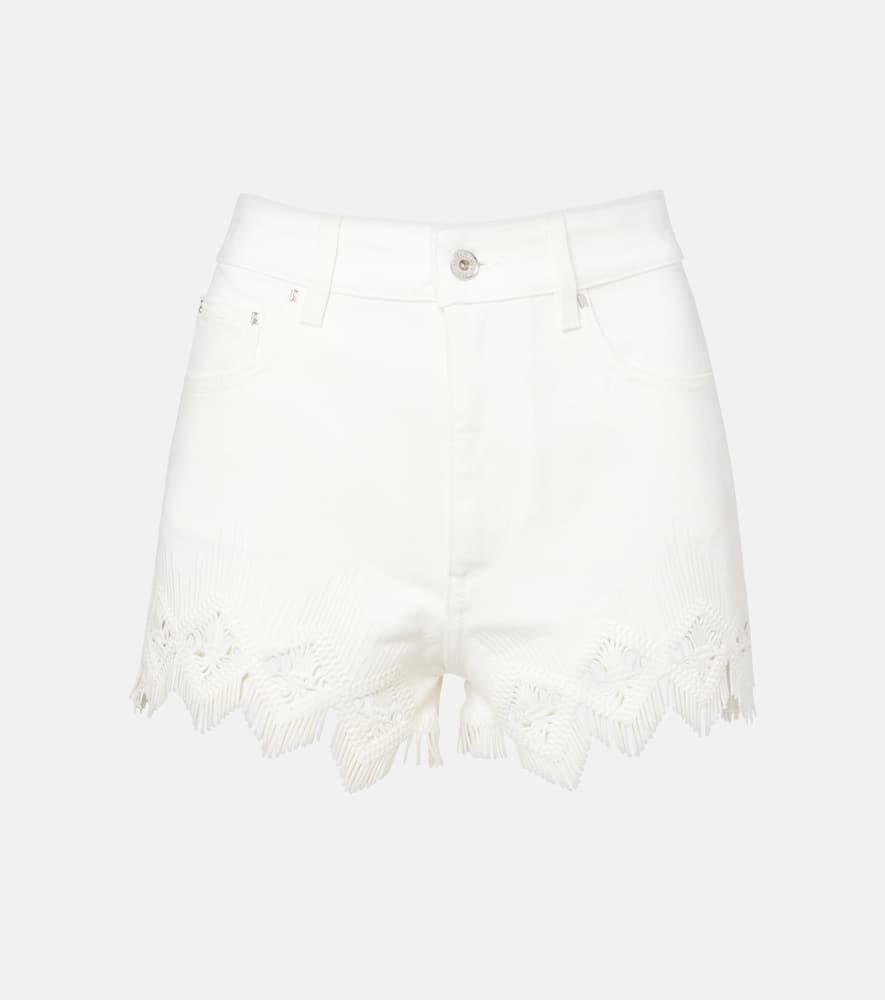 Macramé cotton shorts