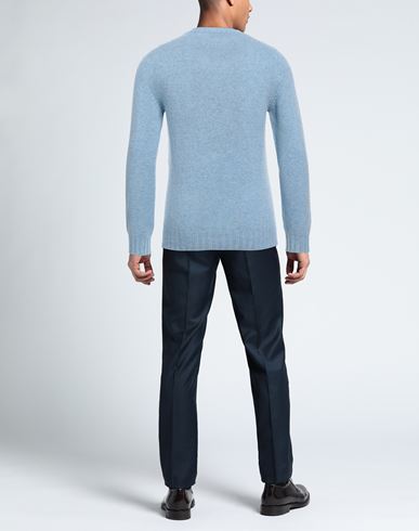 Man Sweater Sky blue Size XXL Merino Wool