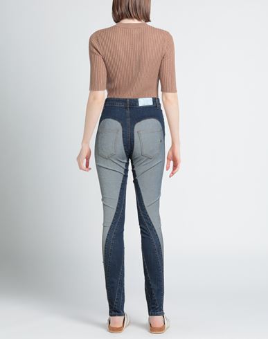 Woman Jeans Blue Size 28 Cotton, Elastane