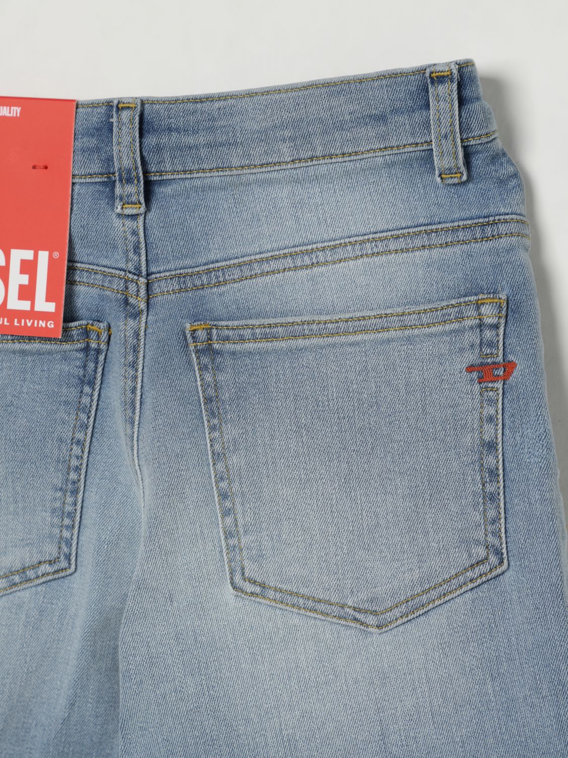 Pants DIESEL Kids color Blue