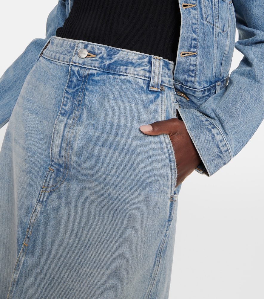 Charlene denim midi skirt