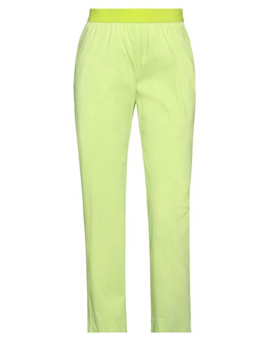 Liviana Conti Woman Pants Light green Size 4 Cotton, Polyamide, Elastane