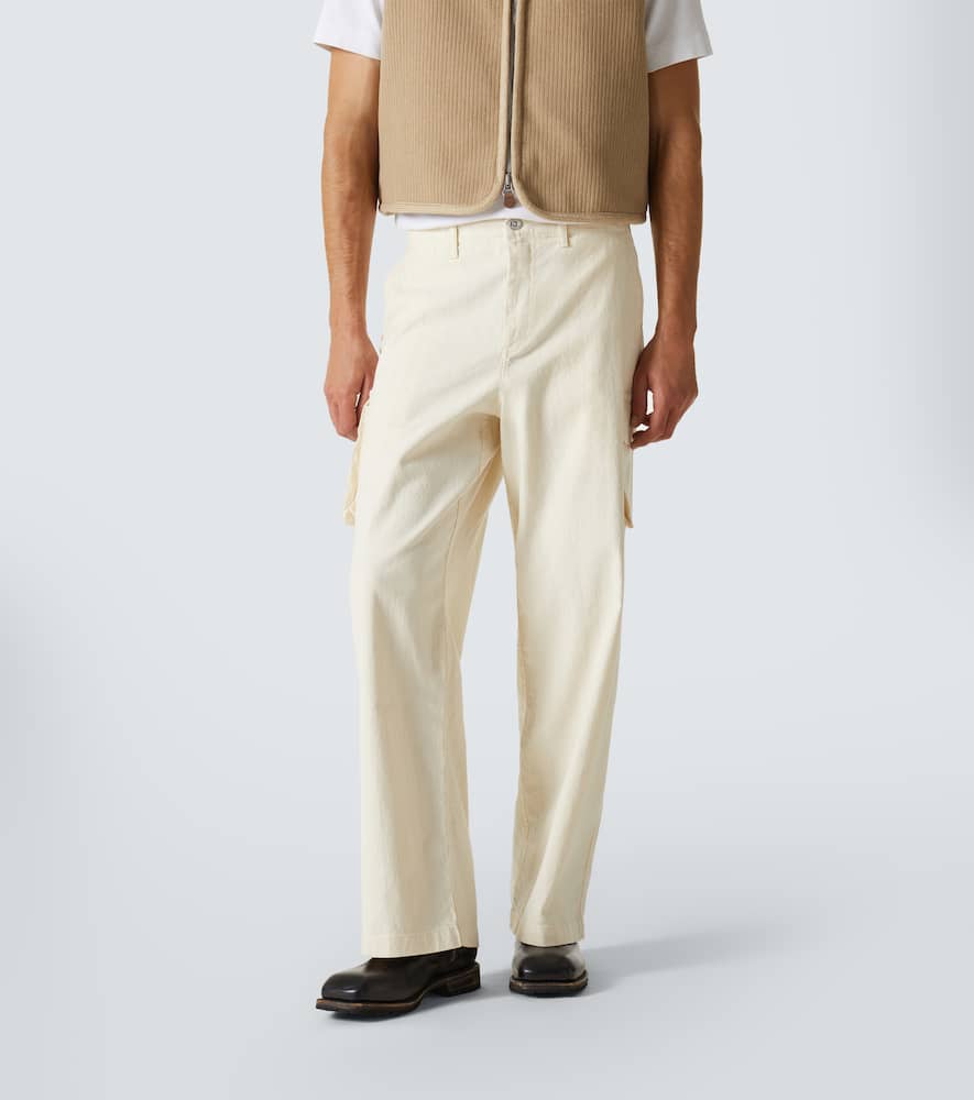Mount striped cotton cargo pants