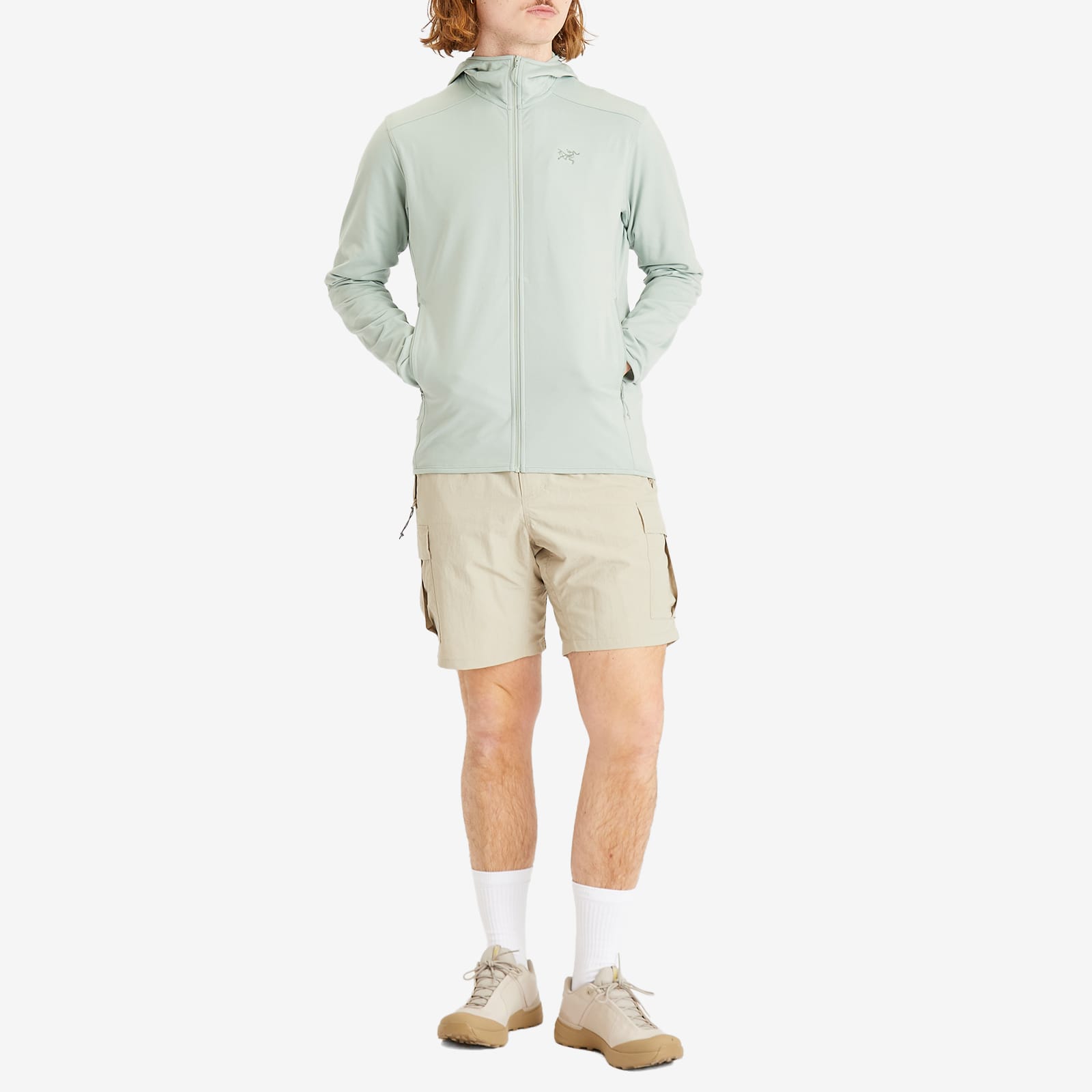 Arc'teryx Men's Kyanite Lightweight Hoodie in Stone Green