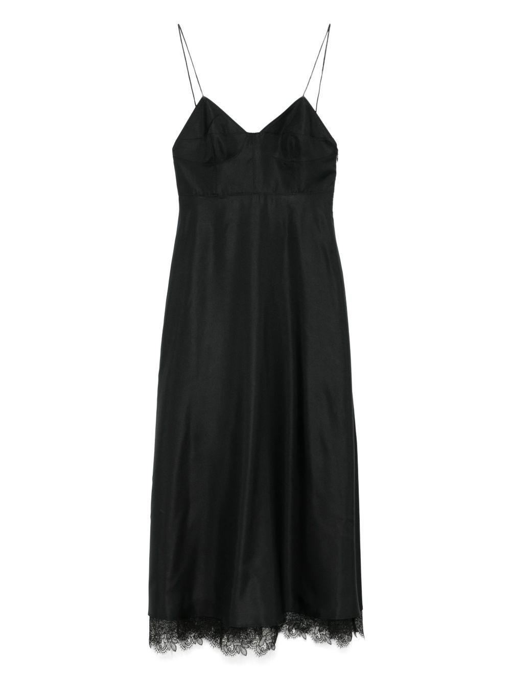Róhe bustier lace maxi dress - Black