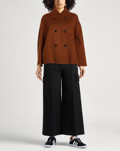 Paltò Woman Coat Tan Size 6 Wool, Nylon