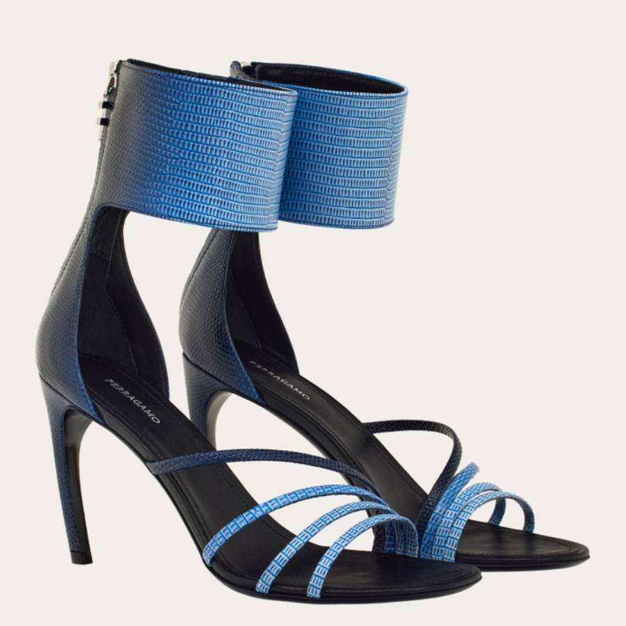 Clethra 85 Curved Heel Faded Sandals