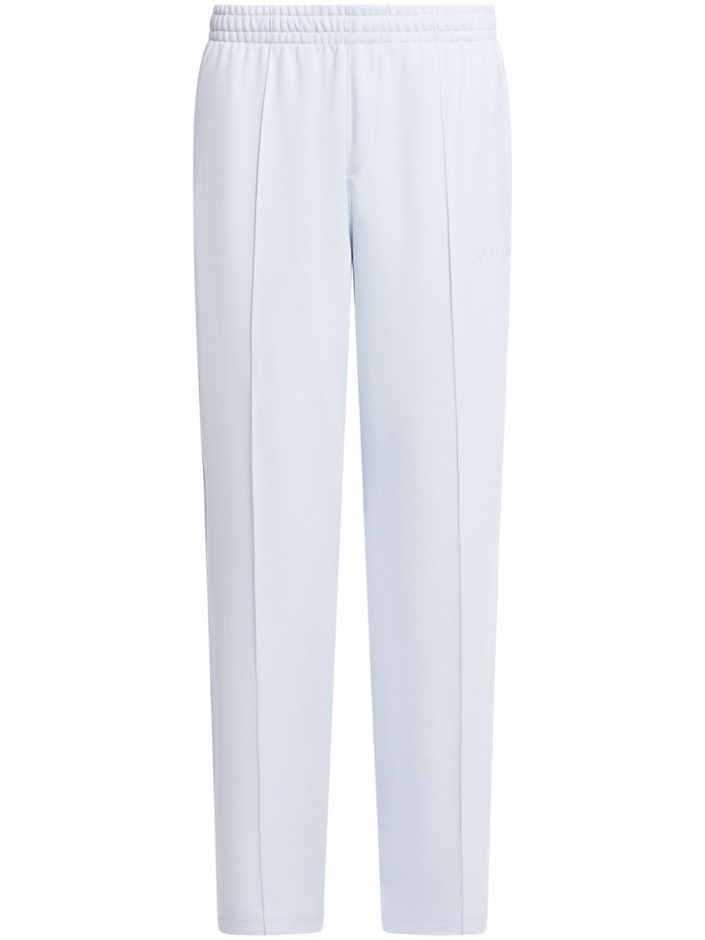 Raised-seam piqué track pants - Blue