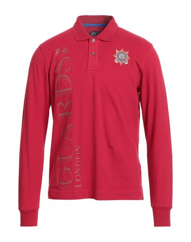 Guards Polo Club Man Polo shirt Brick Size M Cotton, Elastane