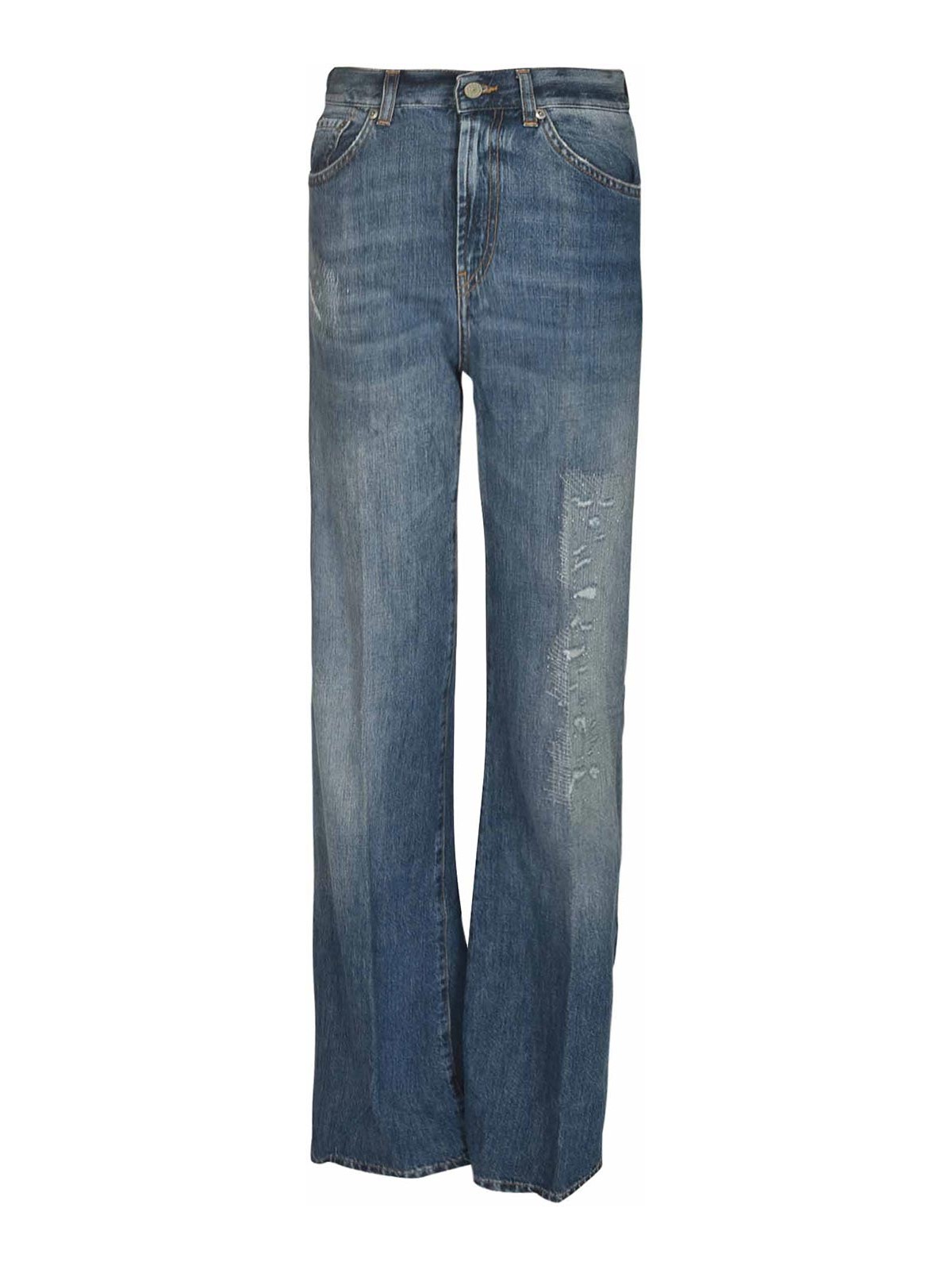 Straight Buttoned Jeans