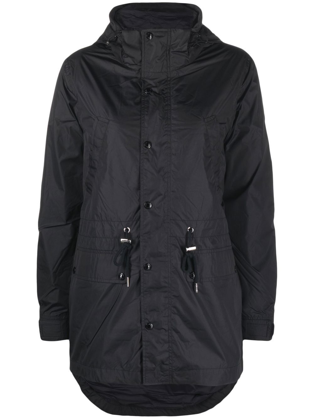 Hooded parka coat - Black