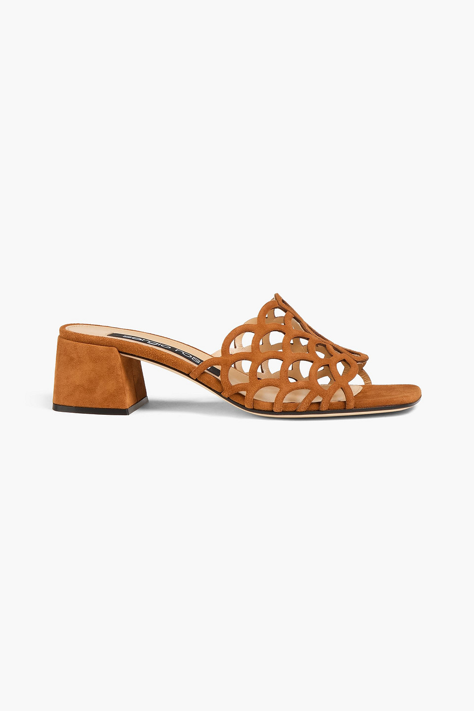 Mermaid laser-cut suede mules - Brown - EU 39.5