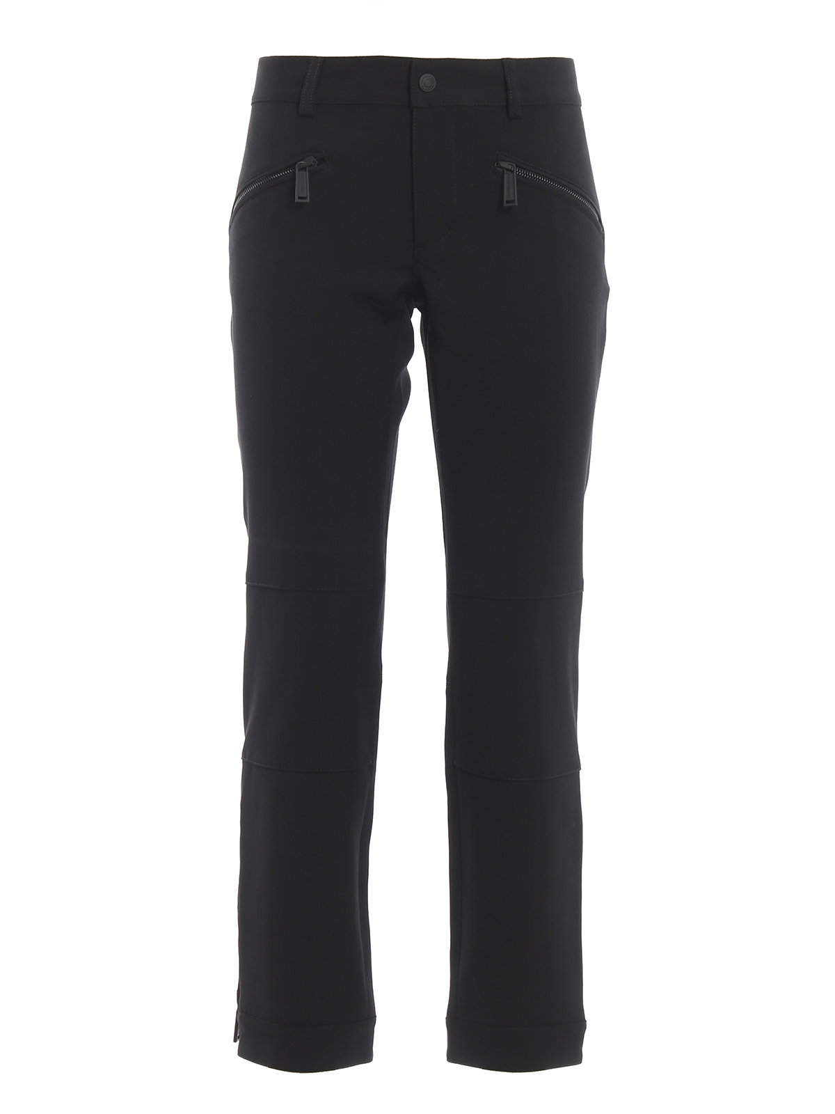 Biker wool blend trousers