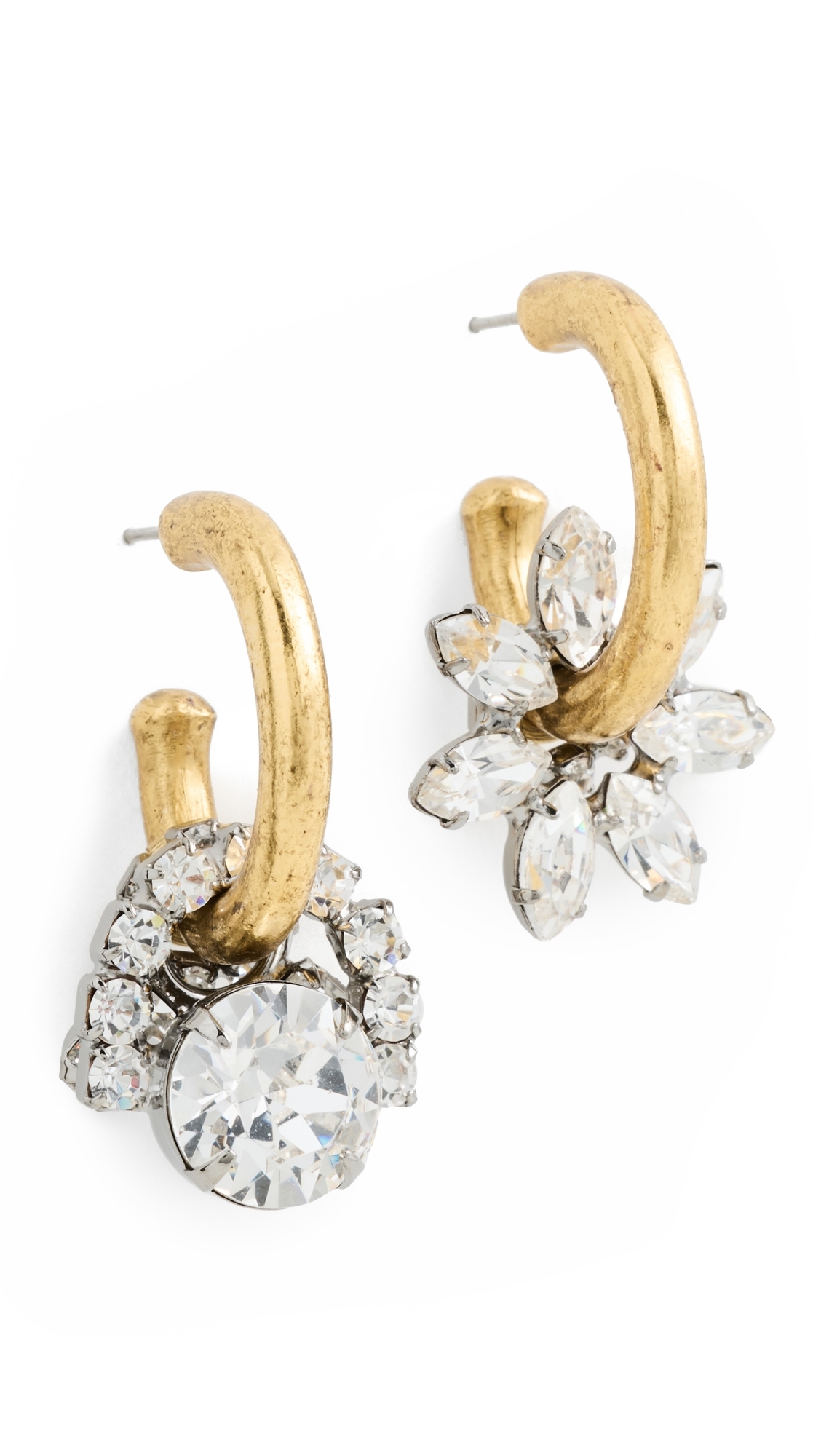Crystaria Earrings Gold One Size