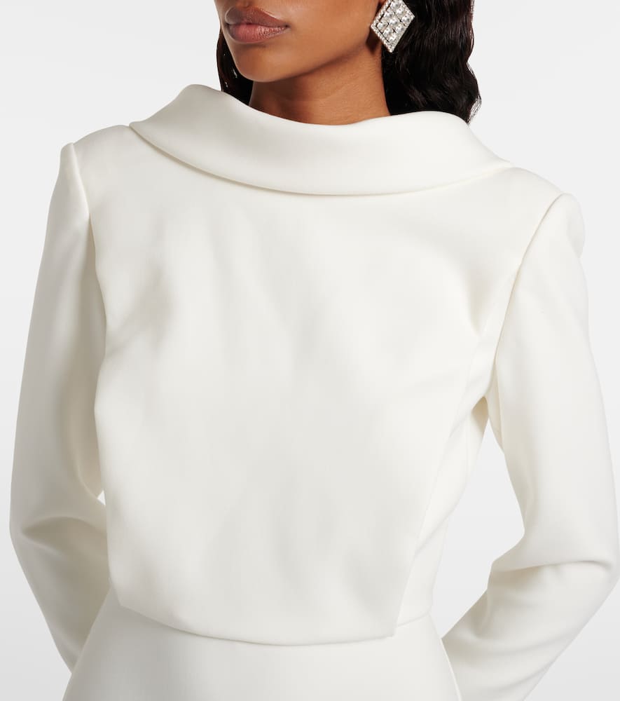 Crêpe midi dress