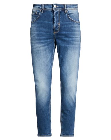 Man Jeans Blue Size 29 Cotton, Elastane